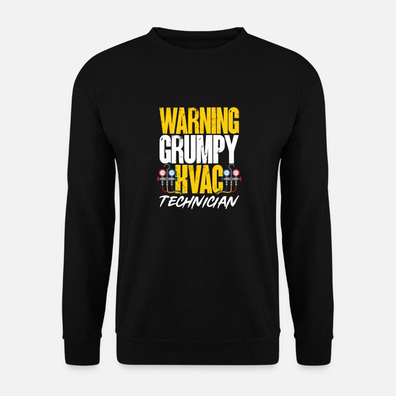Heating, Air Conditioning, Ventilation, Technician - Unisex Sweatshirt - black