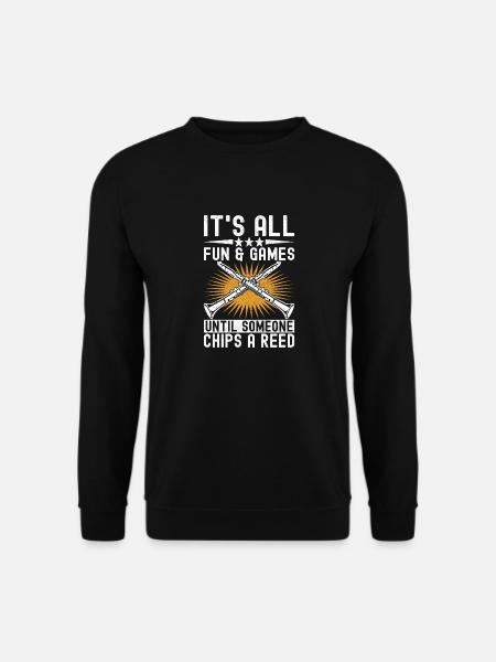 Klarinette Blasinstrument Klarinettenspieler - Unisex Pullover - Schwarz
