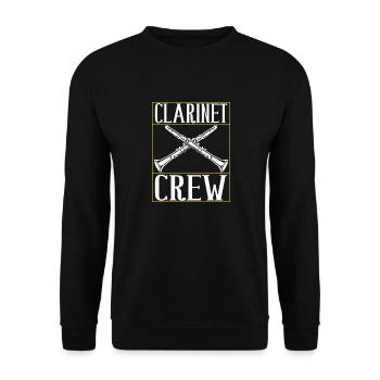 Clarinet Wind Instrument Clarinet player - Unisex Sweatshirt - black - Front - Alina (178cm) & Michal (187cm)