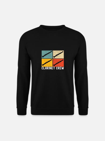 Clarinet Wind Instrument Clarinet player - Unisex Sweatshirt - black