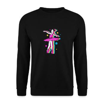 Danseuse de ballet - Sweat-shirt Unisexe - noir - Devant - Alina (178cm) & Michal (187cm)