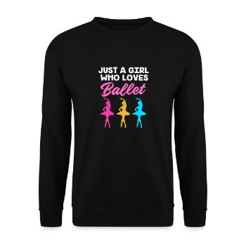 Ballet Ballet Dancer - Unisex Sweatshirt - black - Front - Alina (178cm) & Michal (187cm)