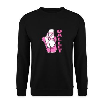 Danseuse de ballet - Sweat-shirt Unisexe - noir - Devant - Alina (178cm) & Michal (187cm)