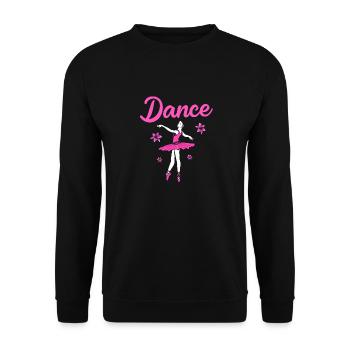 Ballett Ballett-Tänzerin - Unisex Pullover - Schwarz - Vorne - Alina (178cm) & Michal (187cm)