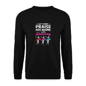 Ballet Ballet Dancer - Unisex Sweatshirt - black - Front - Alina (178cm) & Michal (187cm)