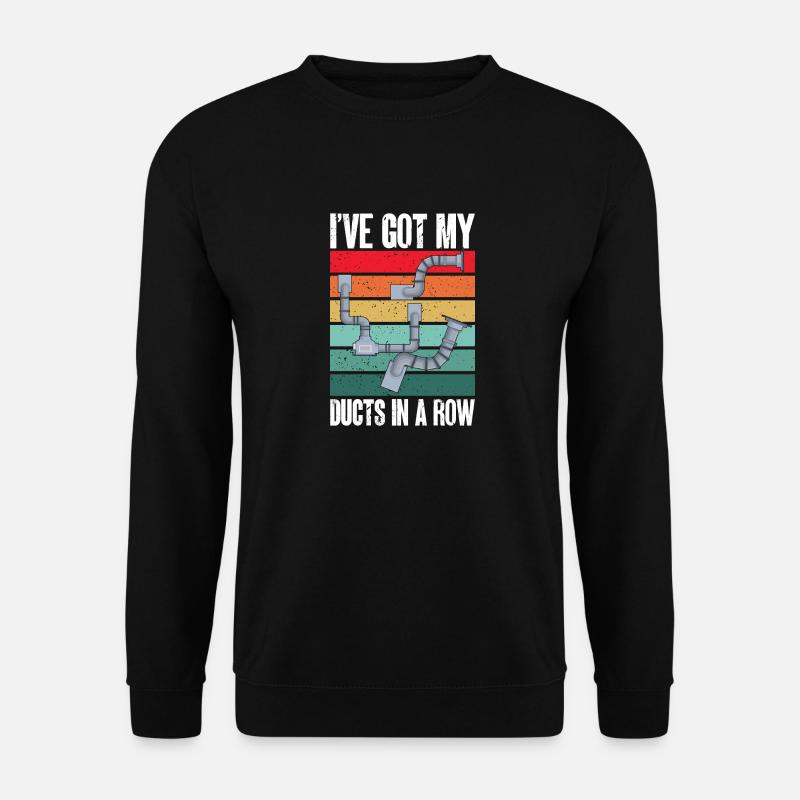 Chauffage, Climatisation, Ventilation, Technicien - Sweat-shirt Unisexe - noir