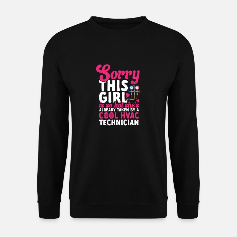 Chauffage, Climatisation, Ventilation, Technicien - Sweat-shirt Unisexe - noir