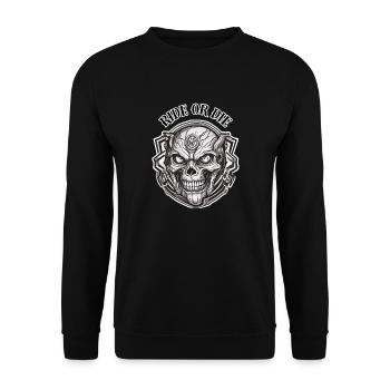 RIDE OR DIE - Sweat-shirt Unisexe - noir - Devant - Alina (178cm) & Michal (187cm)