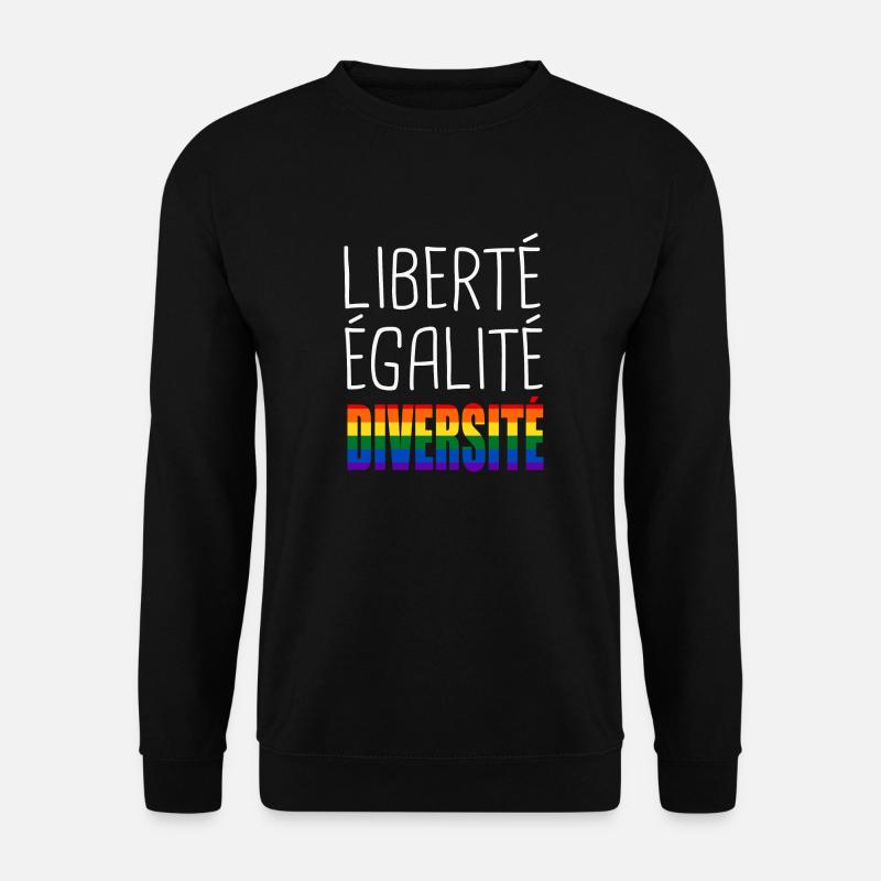 LGBT-Freiheit, Gleichberechtigung, Vielfalt - Unisex Pullover - Schwarz