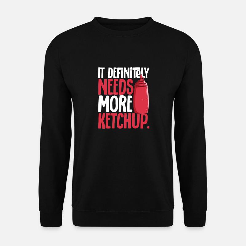 Ketchup Tomatenketchup - Unisex Pullover - Schwarz