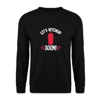 Ketchup Tomato ketchup - Unisex Sweatshirt - black - Front - Alina (178cm) & Michal (187cm)