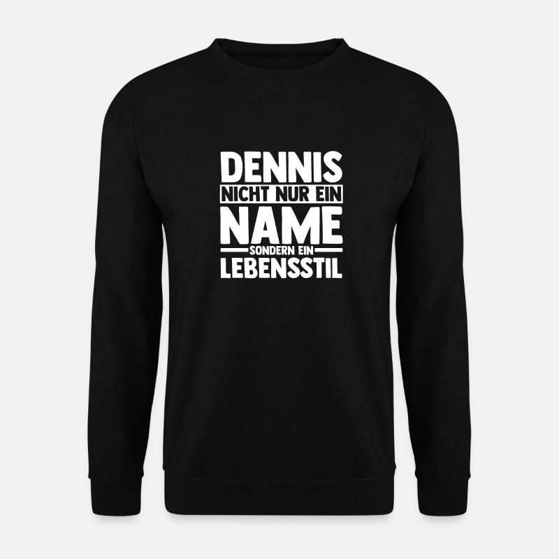 First name Dennis - Unisex Sweatshirt - black