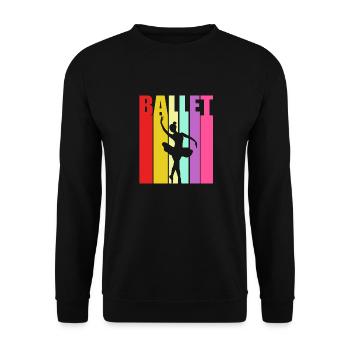 Danseuse de ballet - Sweat-shirt Unisexe - noir - Devant - Alina (178cm) & Michal (187cm)