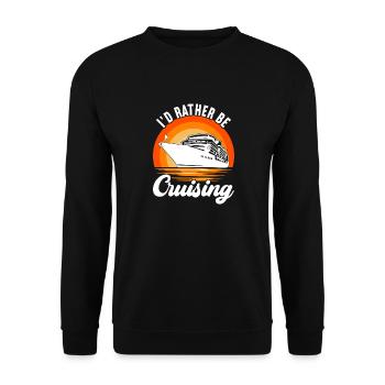 Croisière Vacances Bateau de croisière - Sweat-shirt Unisexe - noir - Devant - Alina (178cm) & Michal (187cm)