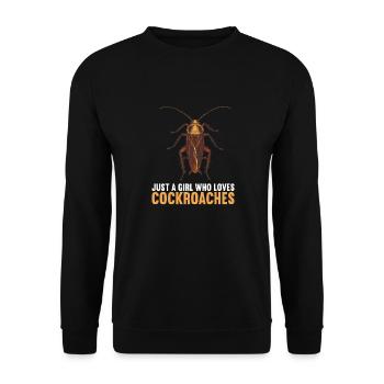 Cockroach cockroaches cockroach - Unisex Sweatshirt - black - Front - Alina (178cm) & Michal (187cm)
