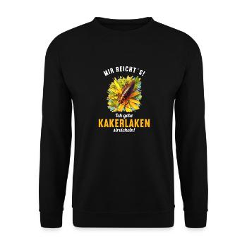 Cockroach cockroaches cockroach - Unisex Sweatshirt - black - Front - Alina (178cm) & Michal (187cm)