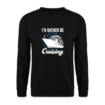 Croisière Vacances Bateau de croisière - Sweat-shirt Unisexe - noir - Devant - Alina (178cm) & Michal (187cm)