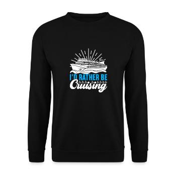 Croisière Vacances Bateau de croisière - Sweat-shirt Unisexe - noir - Devant - Alina (178cm) & Michal (187cm)