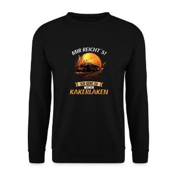 Cockroach cockroaches cockroach - Unisex Sweatshirt - black - Front - Alina (178cm) & Michal (187cm)