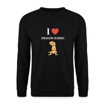 Dragon barbu - Sweat-shirt Unisexe - noir - Devant - Alina (178cm) & Michal (187cm)