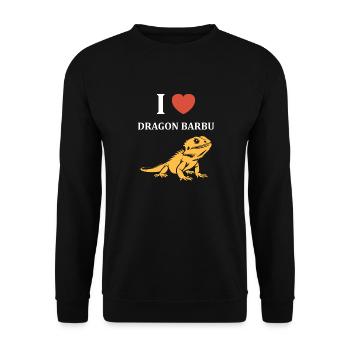 Dragon barbu - Sweat-shirt Unisexe - noir - Devant - Alina (178cm) & Michal (187cm)