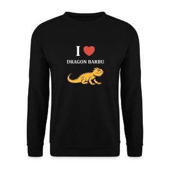 Dragon barbu - Sweat-shirt Unisexe - noir - Devant - Alina (178cm) & Michal (187cm)