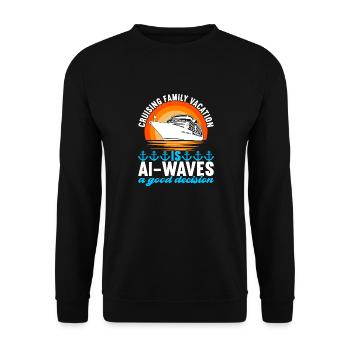 Croisière Vacances Bateau de croisière - Sweat-shirt Unisexe - noir - Devant - Alina (178cm) & Michal (187cm)
