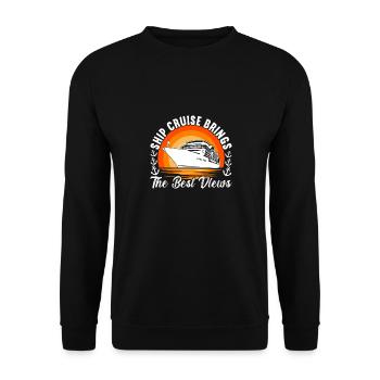 Croisière Vacances Bateau de croisière - Sweat-shirt Unisexe - noir - Devant - Alina (178cm) & Michal (187cm)