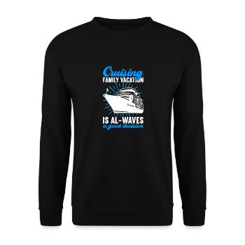 Croisière Vacances Bateau de croisière - Sweat-shirt Unisexe - noir - Devant - Alina (178cm) & Michal (187cm)