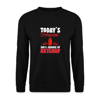 Ketchup Tomato ketchup - Unisex Sweatshirt - black - Front - Alina (178cm) & Michal (187cm)