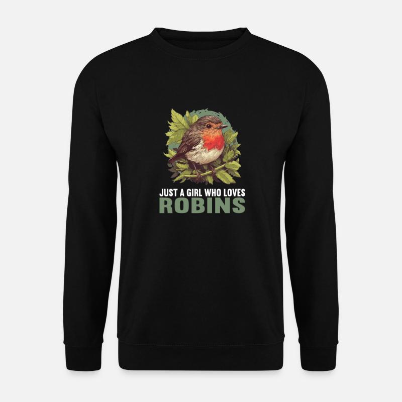 Robin Rotkehlchen - Sweat-shirt Unisexe - noir