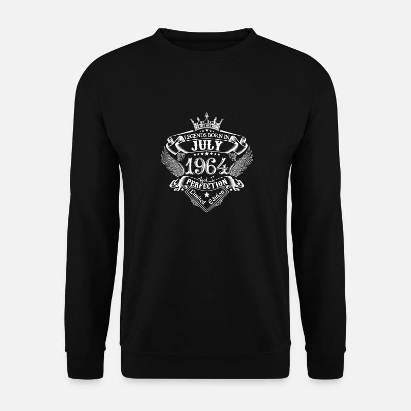 1964 Juli 1964 Geburtstag Juli 1964 - Unisex Pullover - Schwarz