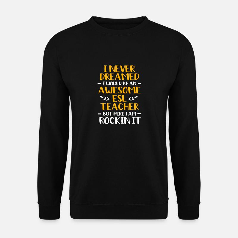Englischlehrerin Englisch Lehrer - Unisex Pullover - Schwarz