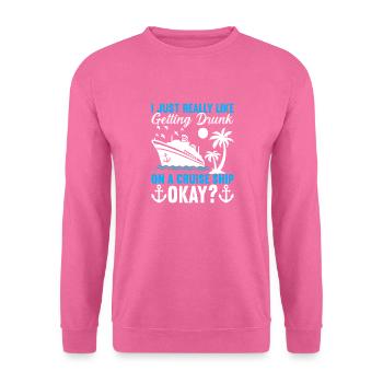 Kreuzfahrt Urlaub Kreuzfahrtschiff - Unisex Pullover - Pink - Vorne