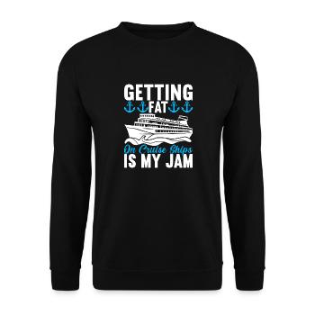 Kreuzfahrt Urlaub Kreuzfahrtschiff - Unisex Pullover - Schwarz - Vorne - Alina (178cm) & Michal (187cm)