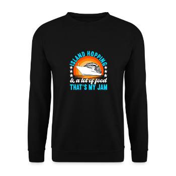 Croisière Vacances Bateau de croisière - Sweat-shirt Unisexe - noir - Devant - Alina (178cm) & Michal (187cm)