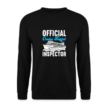 Kreuzfahrt Urlaub Kreuzfahrtschiff - Unisex Pullover - Schwarz - Vorne - Alina (178cm) & Michal (187cm)