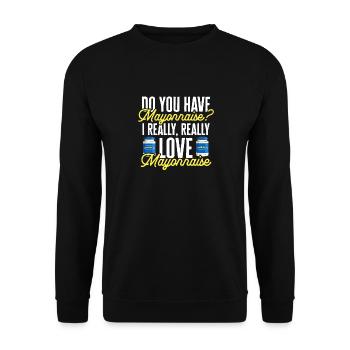 Mayonnaise - Unisex Sweatshirt - black - Front - Alina (178cm) & Michal (187cm)