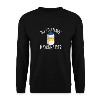 Mayonnaise - Unisex Sweatshirt - black - Front - Alina (178cm) & Michal (187cm)