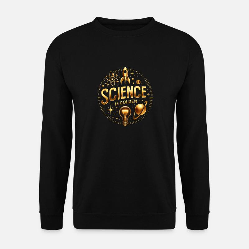 Wissenschaft ist Gold wert - Unisex Pullover - Schwarz