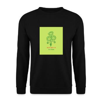 Today I'm going to the countryside - Unisex Sweatshirt - black - Front - Alina (178cm) & Michal (187cm)
