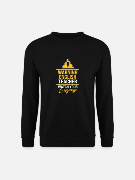 Englischlehrerin Englisch Lehrer - Unisex Pullover - Schwarz