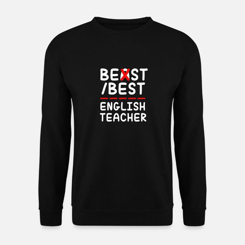 Englischlehrerin Englisch Lehrer - Unisex Pullover - Schwarz