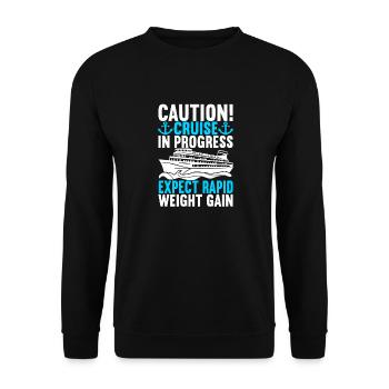 Croisière Vacances Bateau de croisière - Sweat-shirt Unisexe - noir - Devant - Alina (178cm) & Michal (187cm)