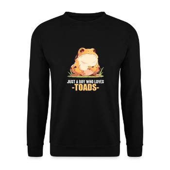 Toad Toads Toad - Unisex Sweatshirt - black - Front - Alina (178cm) & Michal (187cm)