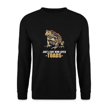 Toad Toads Toad - Unisex Sweatshirt - black - Front - Alina (178cm) & Michal (187cm)