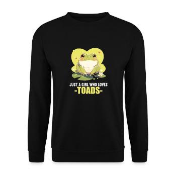 Crapaud crapaud crapaud - Sweat-shirt Unisexe - noir - Devant - Alina (178cm) & Michal (187cm)