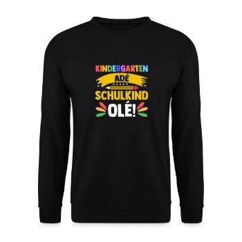 Garderie de la maternelle de la maternelle de 12e année - Sweat-shirt Unisexe - noir - Devant - Alina (178cm) & Michal (187cm)