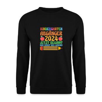 20 Enfant de l’école primaire Garderie de la maternelle - Sweat-shirt Unisexe - noir - Devant - Alina (178cm) & Michal (187cm)
