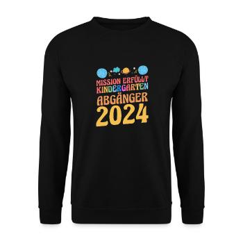 17th Grade School Child Back to School Kindergarten Daycare Center - Unisex Sweatshirt - black - Front - Alina (178cm) & Michal (187cm)
